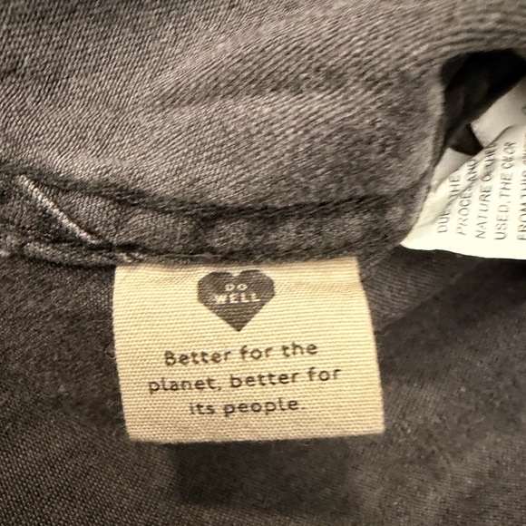 Madewell Denim black Washed Button Down Shirt Size XXS - Picture 6 of 7